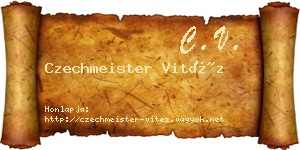 Czechmeister Vitéz névjegykártya